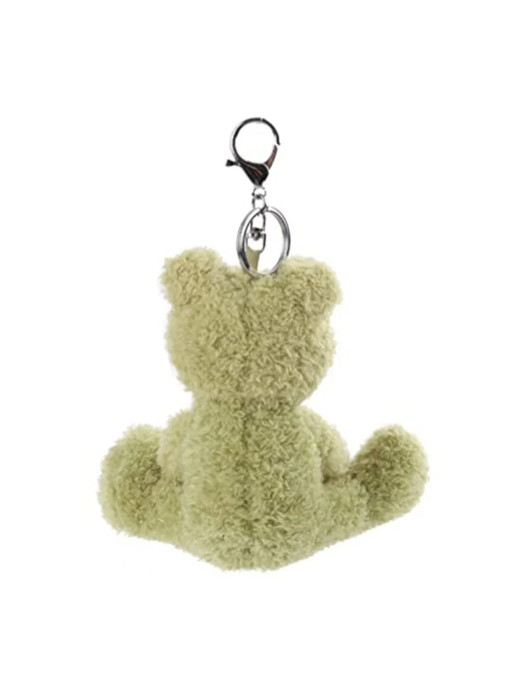 Adorable Frog Plush Keychain Stuffed Animal Soft Polyester Charm for Bag